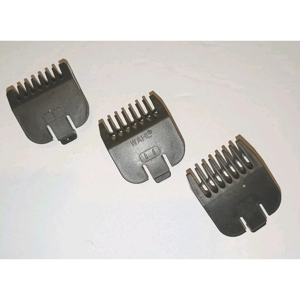 Wahl Trimmer Replacement Blade Guard Beard Comb Set Of 3 Guide Comb